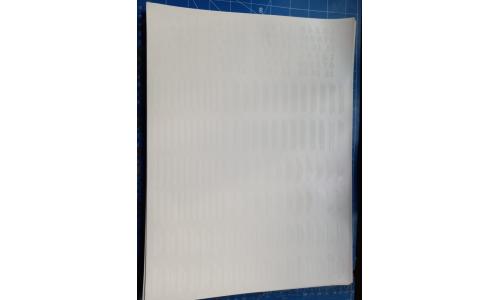 Decalque N�meros e Barras Branco